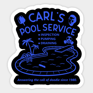 Caddyshack Carl's Pool Service Sticker